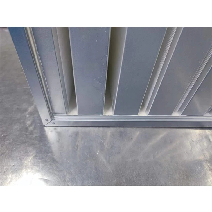 Galvanized Steel Frame V Bank Filter
