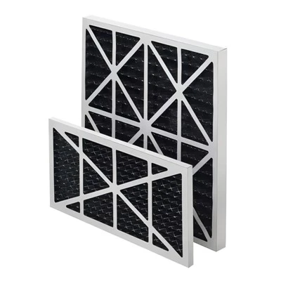 Aktivkohle-Plissee-Panel-Filter mit Drahtgeflecht-Rückseite